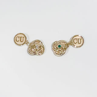 Clemmie & Lottie - Emerald and Diamond Cufflinks