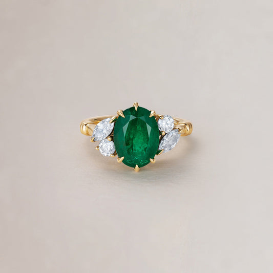 Emerald Engagement Ring