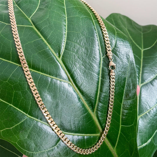 Gold Curb Chain