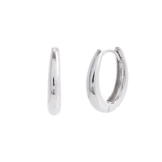 Classic Silver Hoops