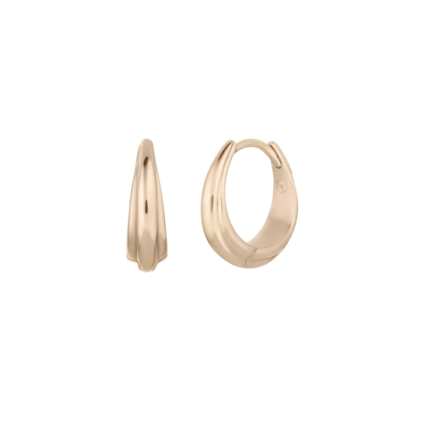 Doublet Gold Huggie Hoops