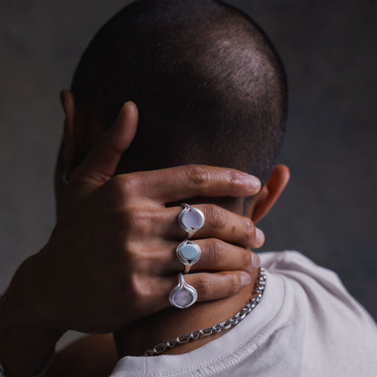 Parallel Silver Signet Ring