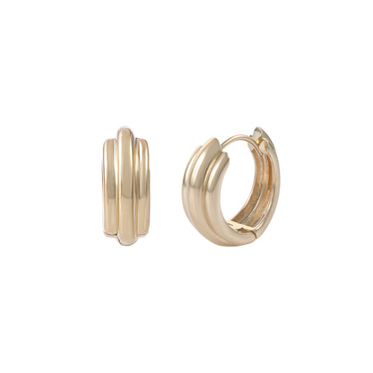 Parallel Gold Hoops