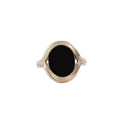 Parallel Onyx Signet Ring