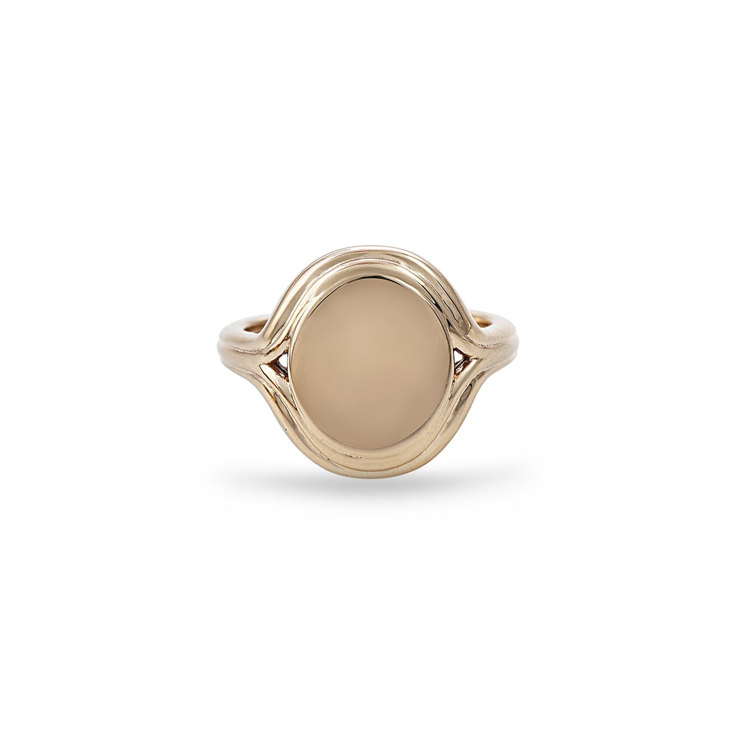 Parallel Gold Signet Ring