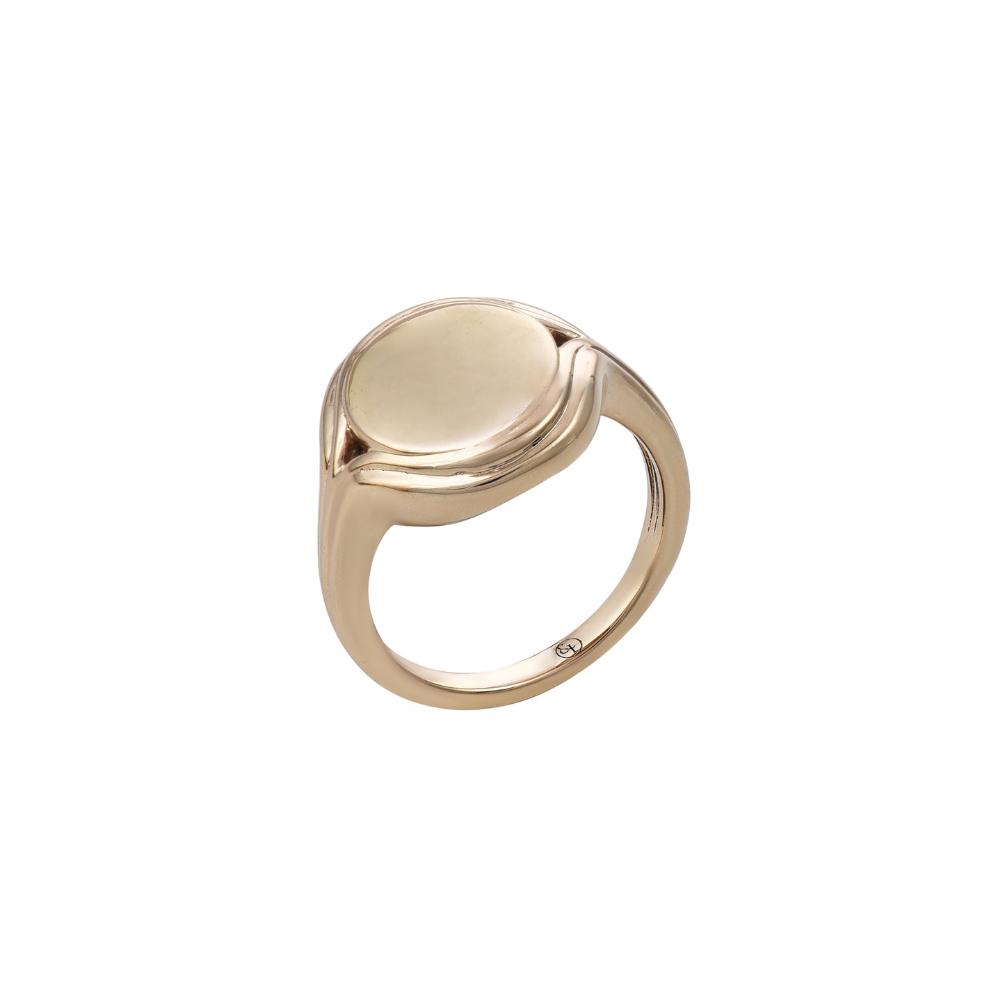 Parallel Gold Signet Ring