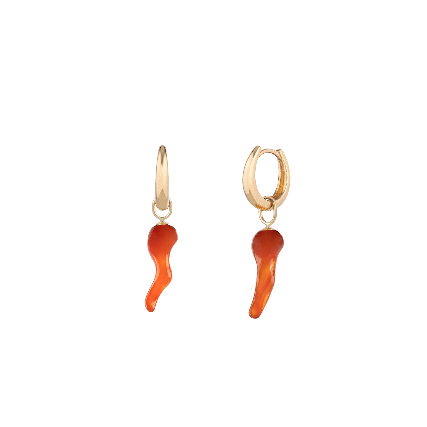 Spice Chilli Charm in 9ct yellow gold and red carnelian 