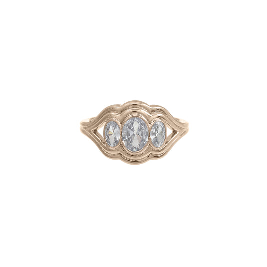 Trio Moissanite Ring